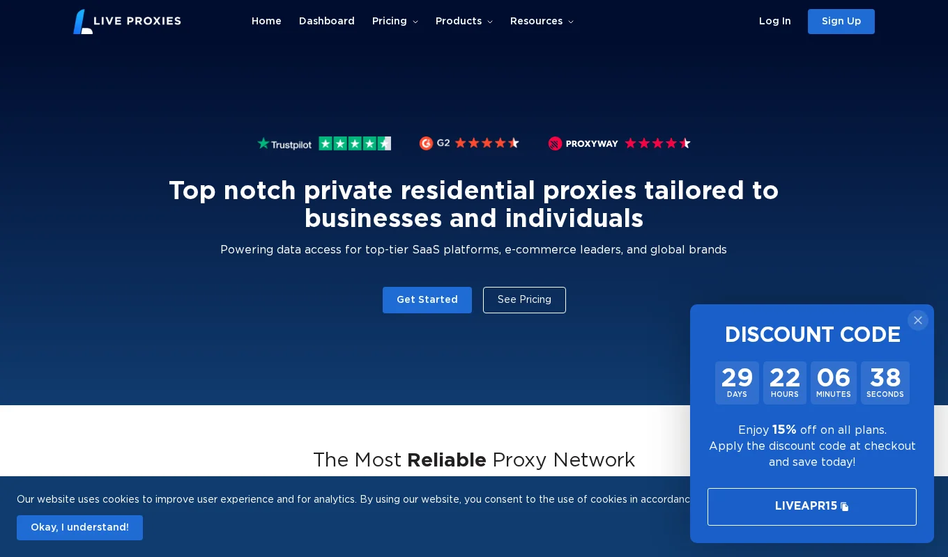 Live Proxies住宅代理