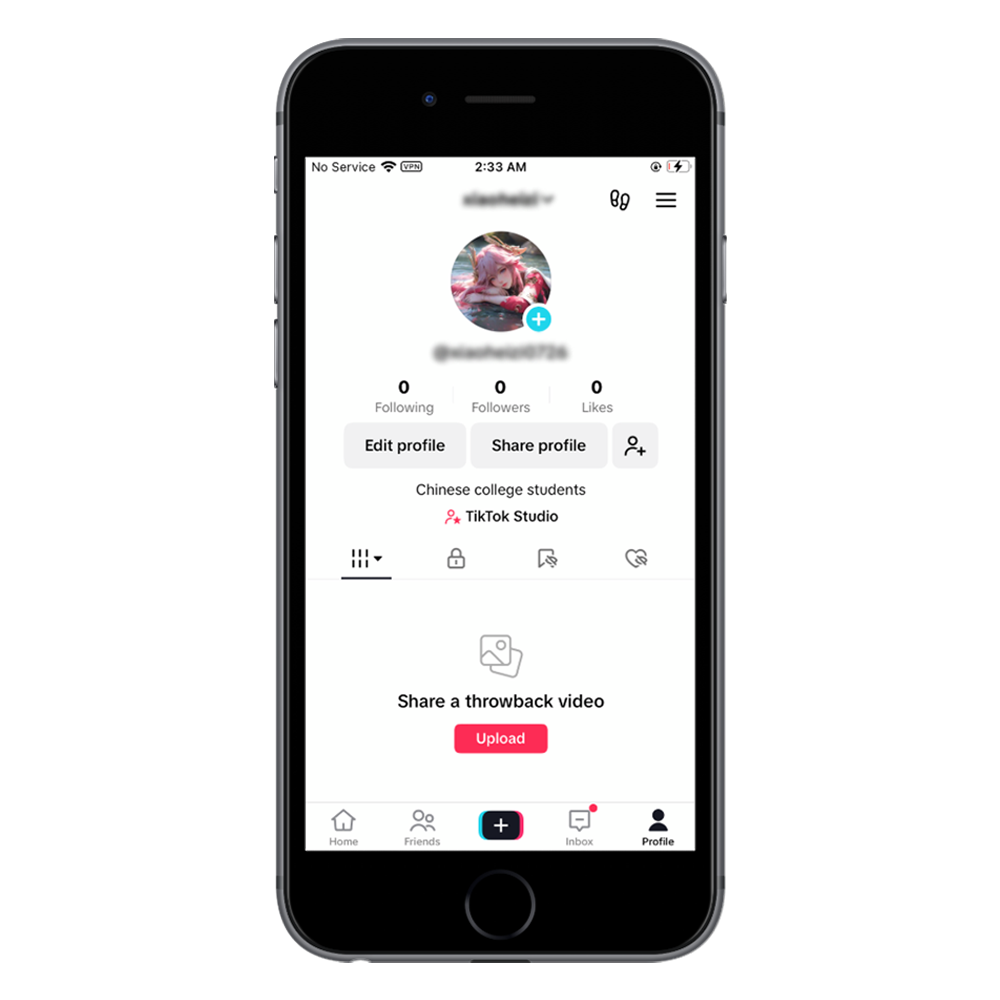 TikTok官方账户0粉实名